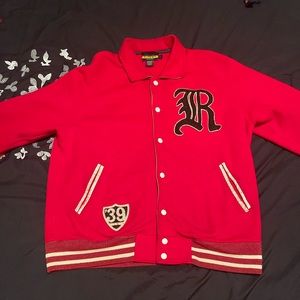 Rugby by Ralph Lauren Vintage Red Fleece Jacket